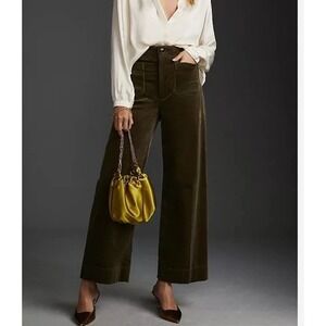 Anthropologie The Colette Corduroy Crop Wide-Leg Pants by Maeve 27